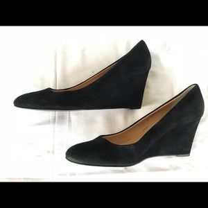 J. Crew suede wedges size 10